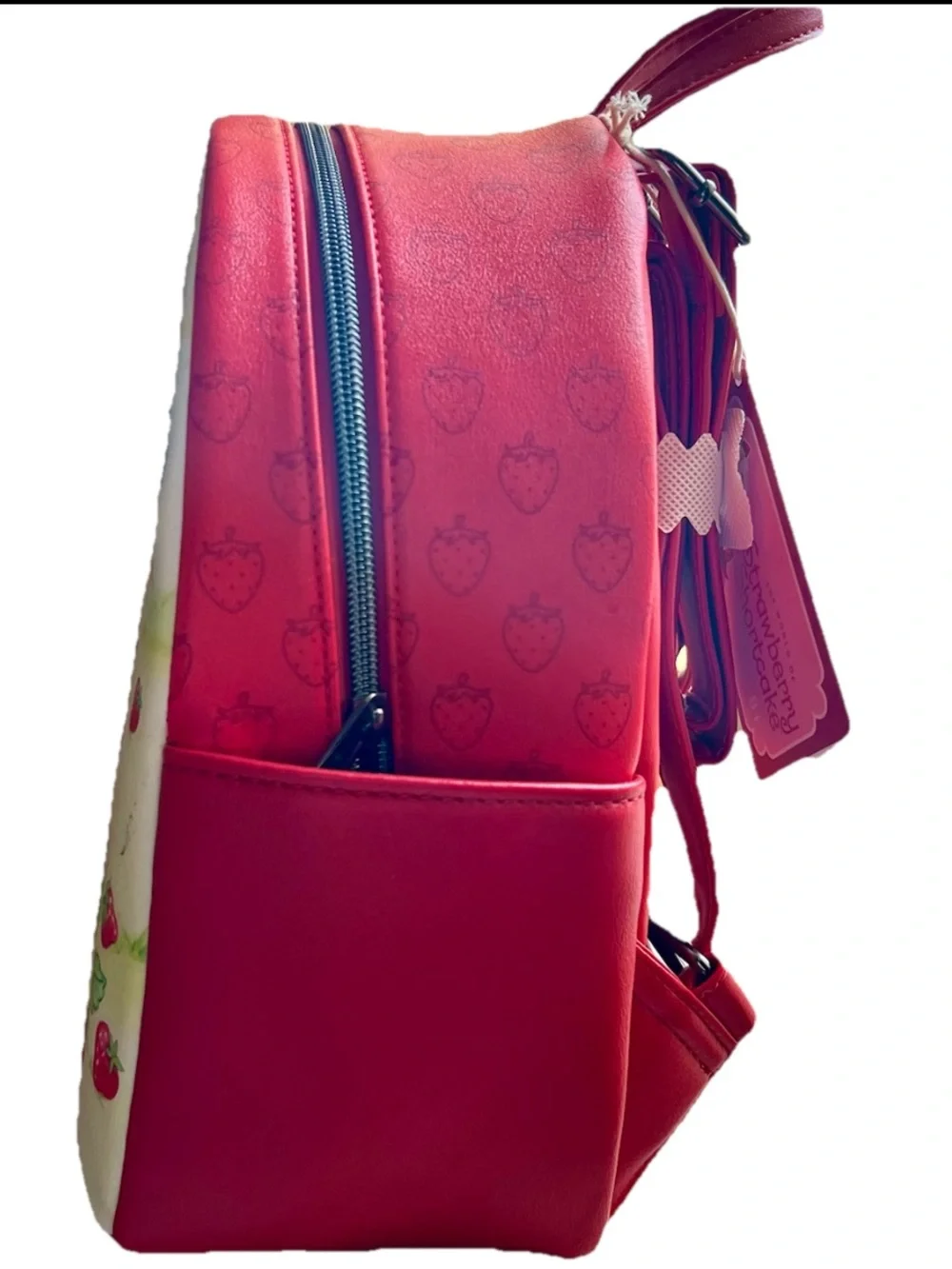 Loungefly Strawberry Shortcake Cream Pink Red Backpack